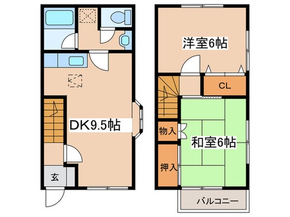 関テラスハウスの物件間取画像